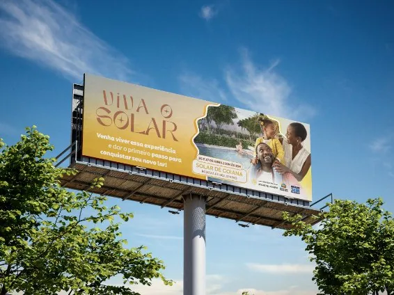 Outdoor de campanha imobiliária planejada pela Monteiro